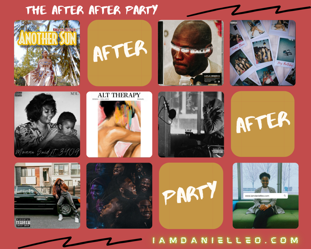 collection of album covers in a collage 